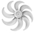 226901 - HELICE MONDIAL 40 CM 8 PAS SUPER TURBO VTX 40 PRATA MM2129