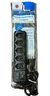 28204 FILTRO LINHA ELELETRICO 5 TOMADAS 3P 3X0.75 85CM 0005 PRETO MEGA PLUG