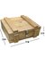 Caja 3 botellas color madera