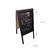 Pizarron Pizarrones Pizarra Cartel Vereda Doble Negro 120x60 - tienda online