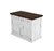 Mostrador estilo vintage de 1 mts x 50 cm x 1 mts
