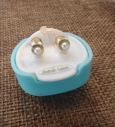 Abridor oro 18k y mini perla facetado 1062119 (U148.5)