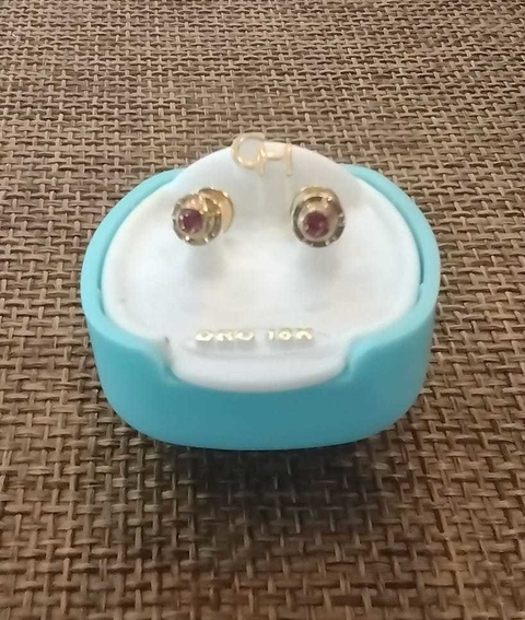Abridor oro 18k y cristal rosa de Francia 1062120 (U154)