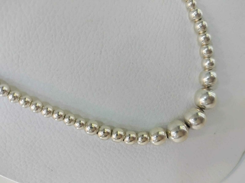 Cadena - Gargantilla de perlas plata