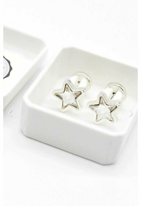 ARO ABRIDOR PLATA 925 Y CRISTAL ESTRELLA U25