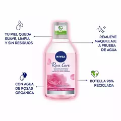 Agua Micelar Bifásica Nivea Rose Care - comprar online