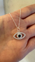 Conjunto Ojito Griego, Plata 925 y cúbics