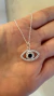 Conjunto Ojito Griego, Plata 925 y cúbics