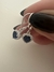 Aros Isabel- Plata 925 y cúbic Azul