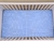 Lençol com Elástico Grid Azul (2 peças) - comprar online