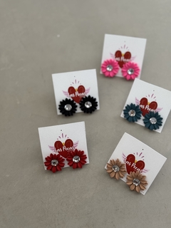 AROS CHAPÓN FLORES - LAS PECAS ACCESORIOS