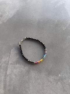 PULSERA ACERO CON CRISTALES - LAS PECAS ACCESORIOS