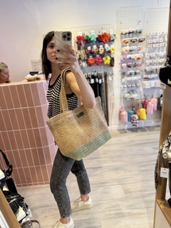 BOLSO RAFIA CON VERDE ¡GANGA SIN CAMBIO! - comprar online