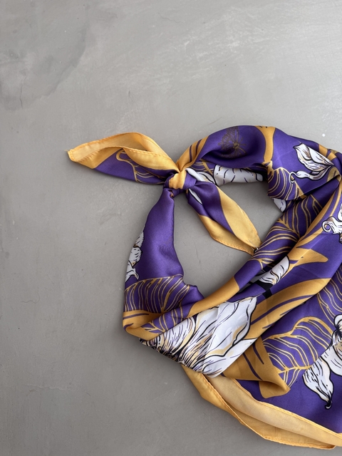 PAÑUELO STAR ¡violeta y amarillo!