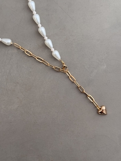 COLLAR PERLAS Y DORADO