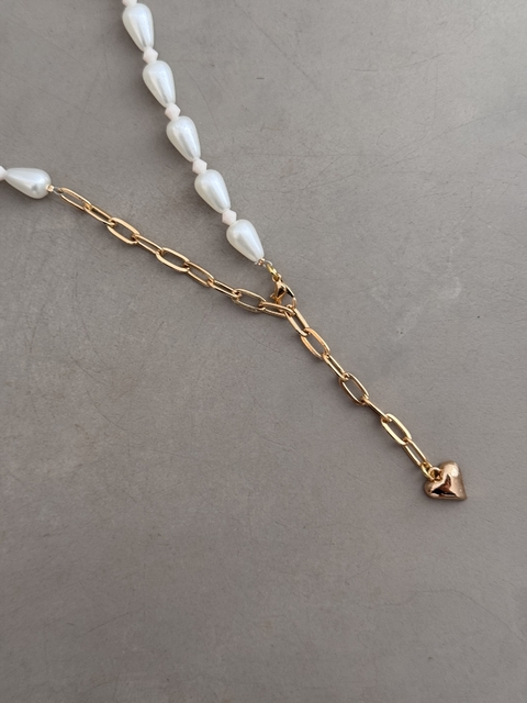 COLLAR PERLAS Y DORADO