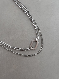COLLAR DOBLE CADENA CON CAREY ¡fantasía!