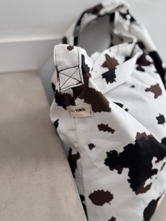 BOLSO TELA ESTAMPA ¡vaca! - comprar online