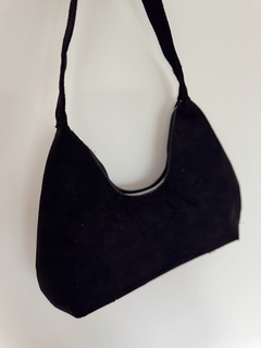 MINI BAG GAMUZADA NEGRA - comprar online