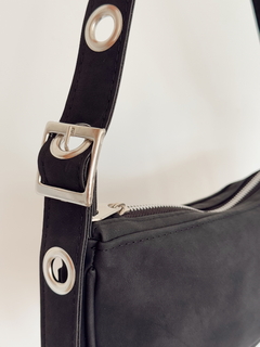 MINI BAG CLÁSICA GAMUZADA ¡negra! - LAS PECAS ACCESORIOS