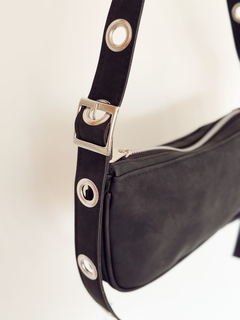 MINI BAG CLÁSICA GAMUZADA ¡negra! - comprar online