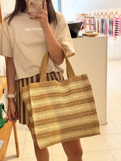 BOLSO RAFIA RAYAS ¡GANGA SIN CAMBIO!