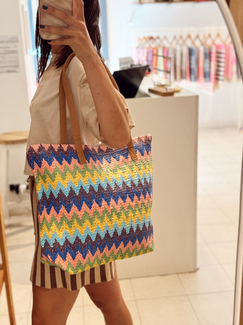 BOLSO RAFIA MULTICOLOR