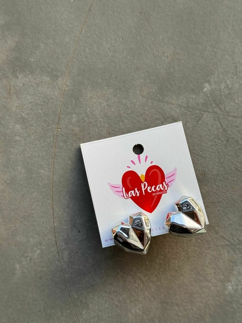 ARO CHAPON MINI CORAZON PLATEADO ¡fantasia!