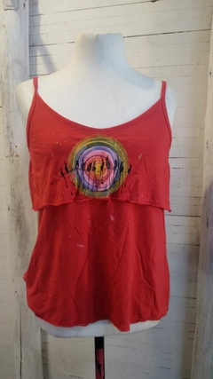 Musculosa Etel rojo pajaritos - comprar online