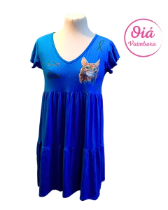 Vestido Miel Gato, azul de M a XL en internet