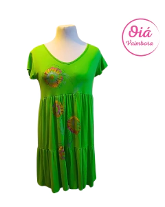 Vestido Miel Pasionaria, verde de M a XL - comprar online
