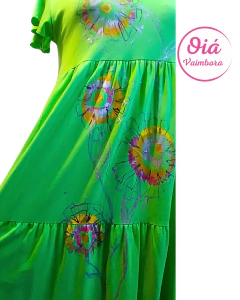Vestido Miel Pasionaria, verde de M a XL en internet