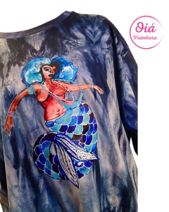 Remera Yemanjá, azul XL