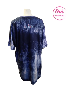 Remera Yemanjá, azul XL - Oiá Vaimbora