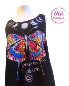 Remeron Estambul mariposa lunar, negro abarca hasta un XL real - en internet