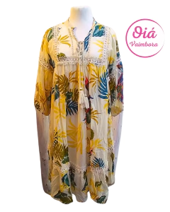 Vestido África, tonos camel M/L - comprar online