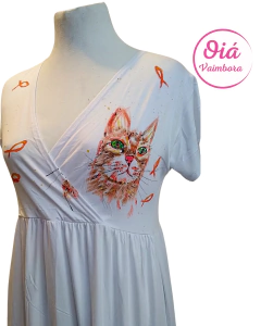 Vestido Miel Gato, blanco de M a XL - comprar online