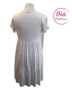 Vestido Miel Gato, blanco de M a XL - Oiá Vaimbora