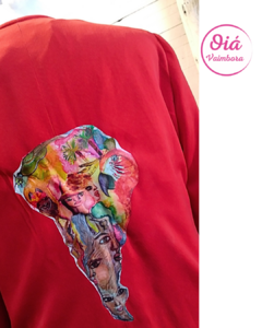 Blazer Continente, rojo M - Oiá Vaimbora