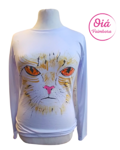 Remera Comarca Gato, blanco M/L - comprar online
