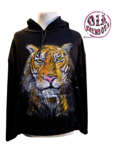 Buzo Plush Tiger, negro L/XL - - comprar online