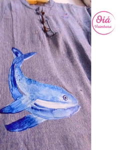 Camisola de algodón, celeste S en internet