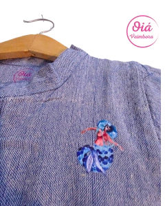 Camisola de algodón, celeste S - Oiá Vaimbora