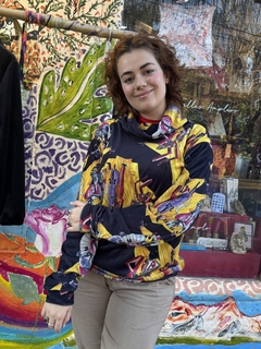 Buzo multifacético Plush jazz negro - tienda online