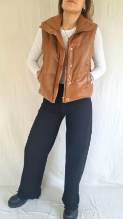 Chaleco PUFFER Ecocuero