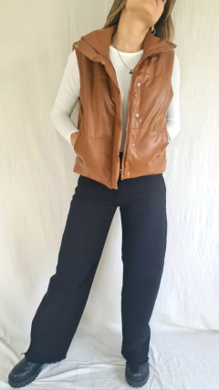 Chaleco PUFFER Ecocuero
