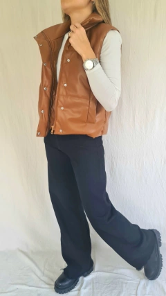 Chaleco PUFFER Ecocuero - tienda online