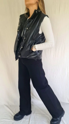 Chaleco PUFFER Ecocuero - Tienda de Fini