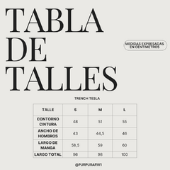 Trench Tesla - Púrpura "Real Woman"