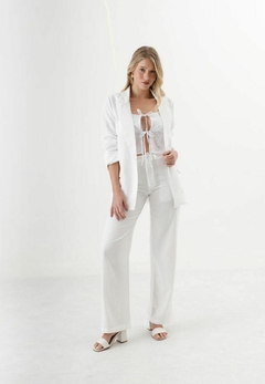 Blazer de lino Lena - Púrpura "Real Woman"